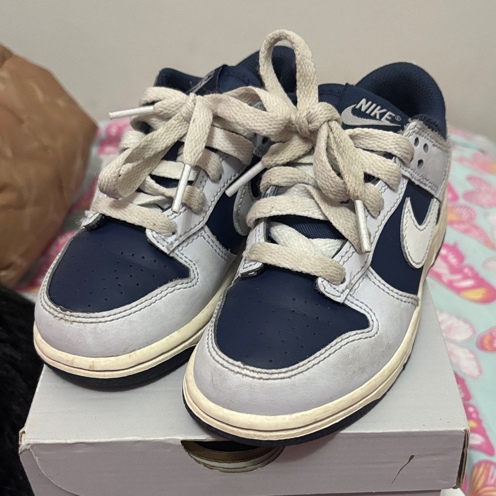 Nike Kids Blue and White Sneakers